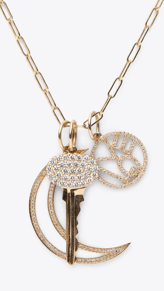14k Gold Ellie Charm Necklace