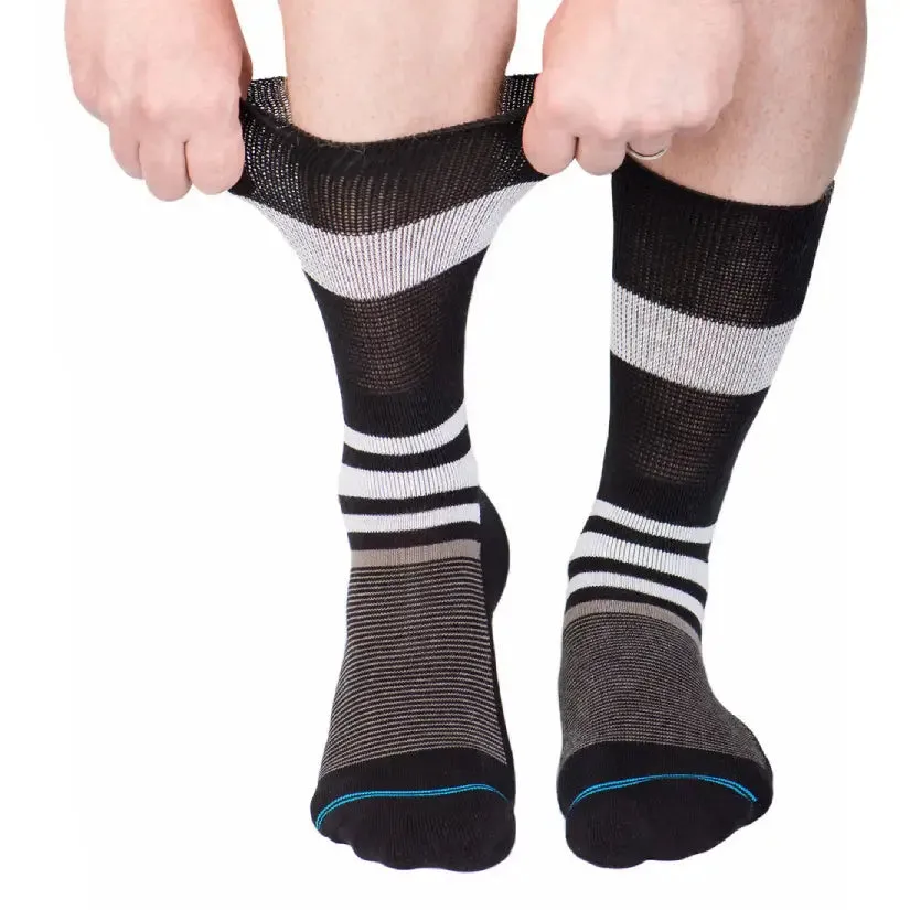 4-Pack Diabetic Socks - Black Color Bundle