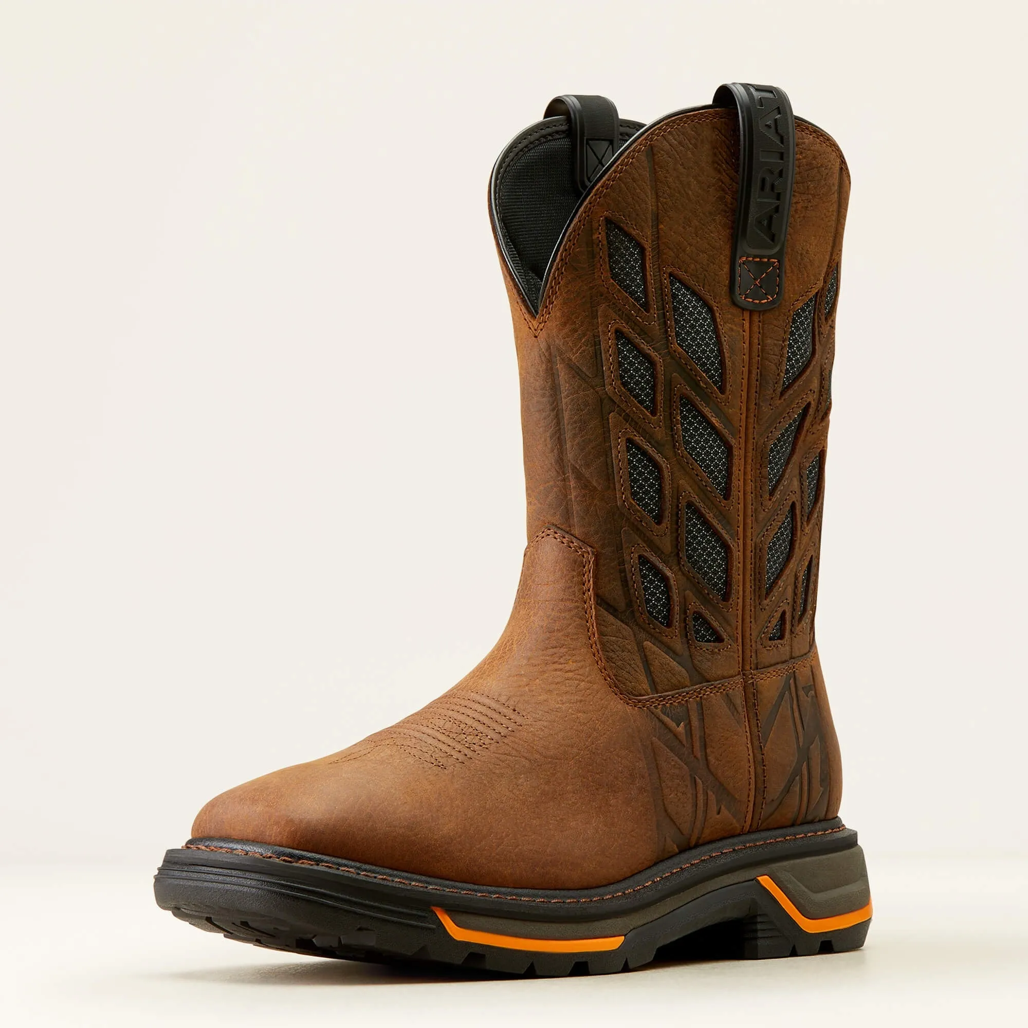Ariat Mens Big Rig Tread Venttek Earth Graphite Boots