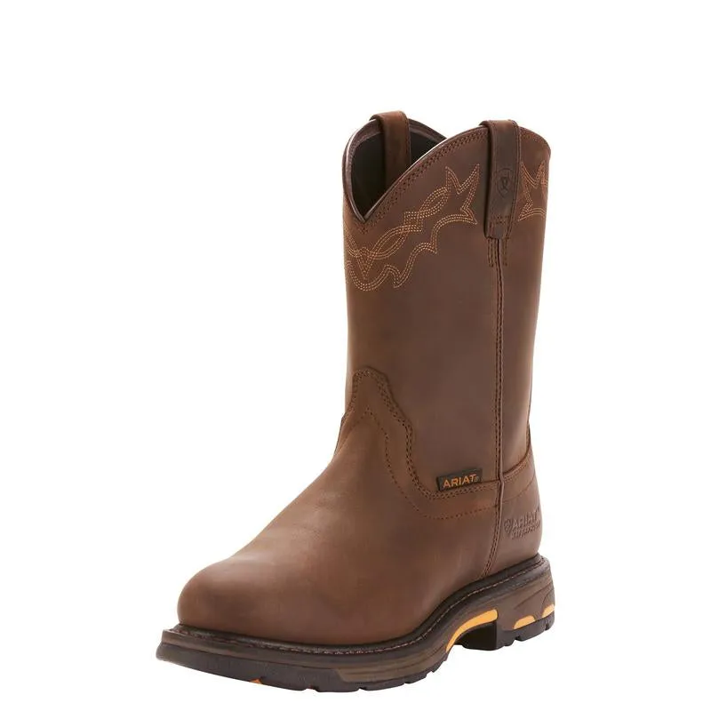 Ariat Workhog Pull On Mens Boots Brown