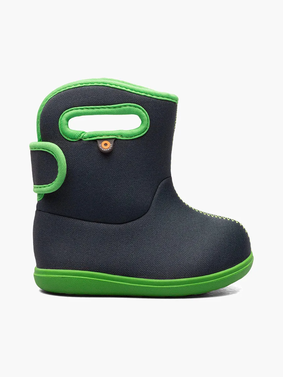 Baby Bogs II Boots - Solid Navy/Green