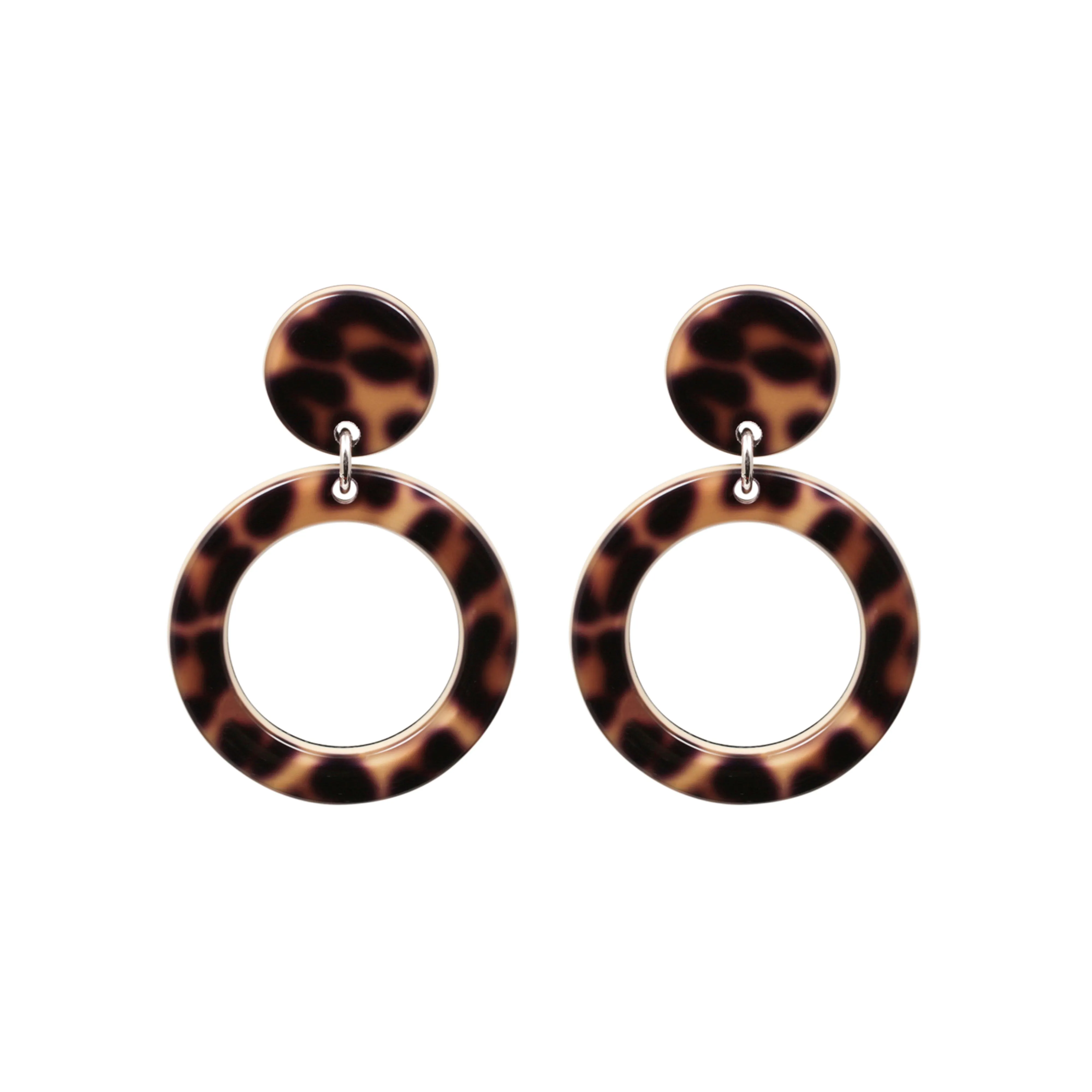 Carla Small Leopard Drop Earrings