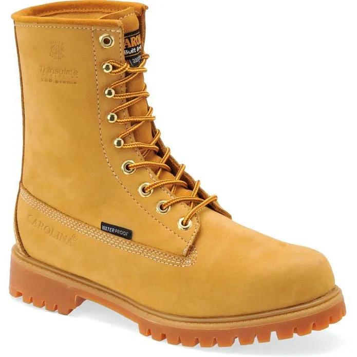 Carolina Men's Journeyman 8" Steel Toe Waterproof Insulated Work Boot -Yellow- CA7545