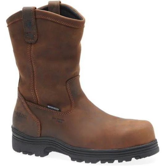 Carolina Men's Laser Composite Toe Waterproof Wellington Work Boot - Brown - CA2533