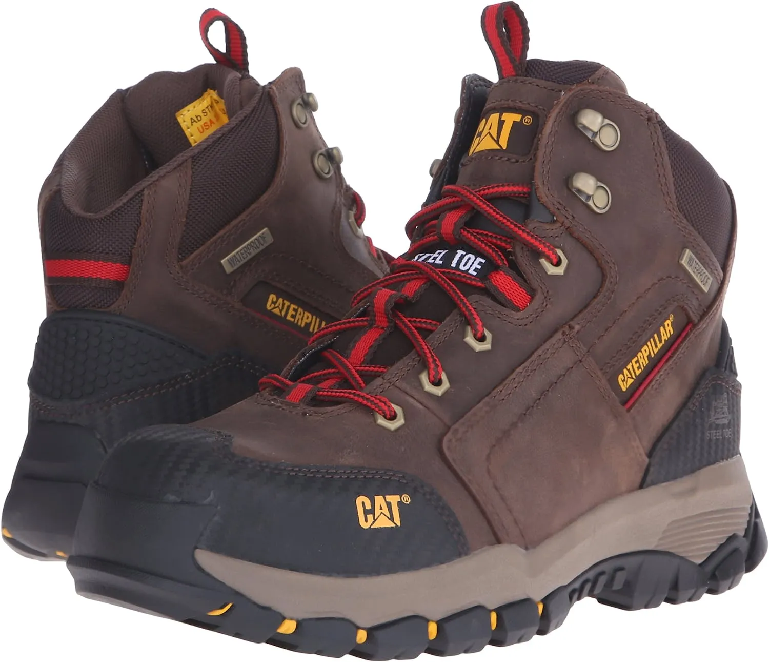 Caterpillar Men's NAVIGATOR MID WP ST Clay Nubuck Boots