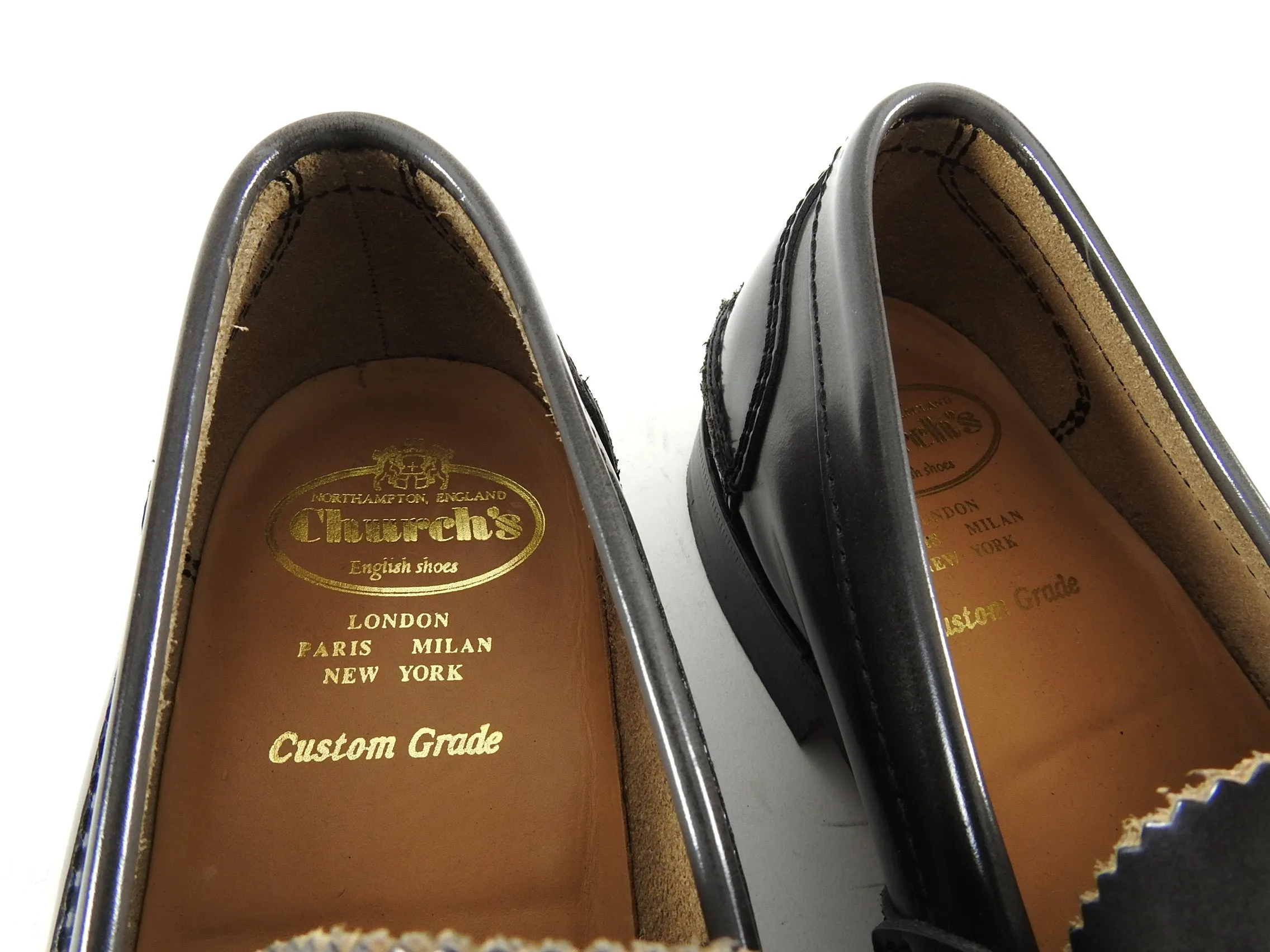 Church’s Dark Grey Tassel Slip on Loafer Shoes -  10