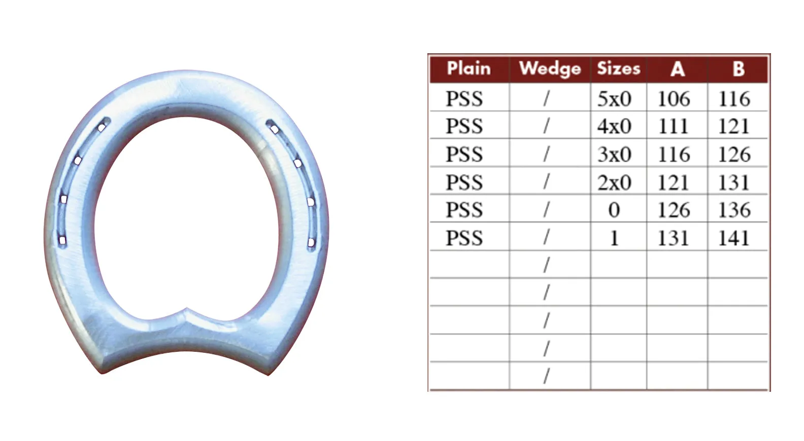 Colleoni PSS Bar Rolling Aluminum Horseshoes - per Pair