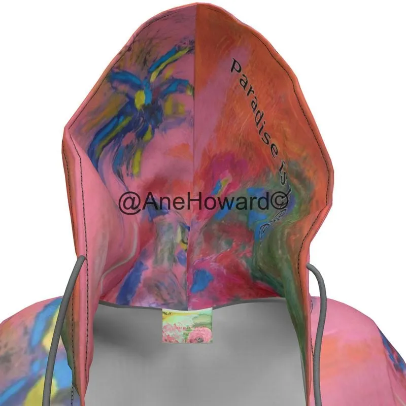 Eco-Friendly Hoodie Dress Bird of Paradise