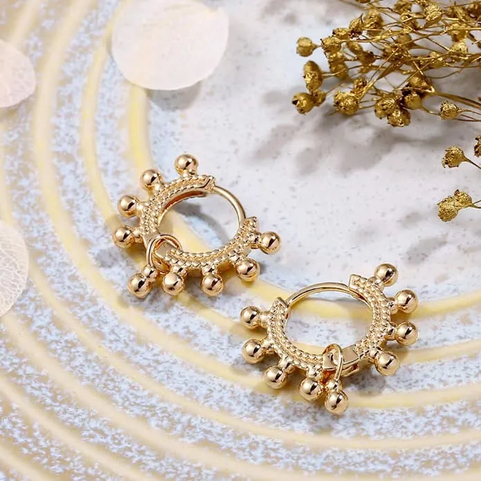 Gold Huggie Hoop Earrings