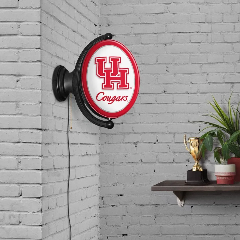 Houston Cougars: Cougars - Original Oval Rotating Lighted Wall Sign