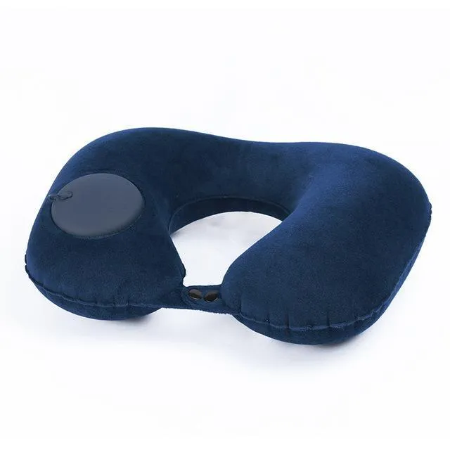 Inflatable Orthopedic U-shaped Pillow for Neck Pain Relief