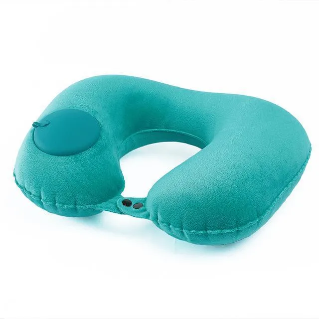 Inflatable Orthopedic U-shaped Pillow for Neck Pain Relief