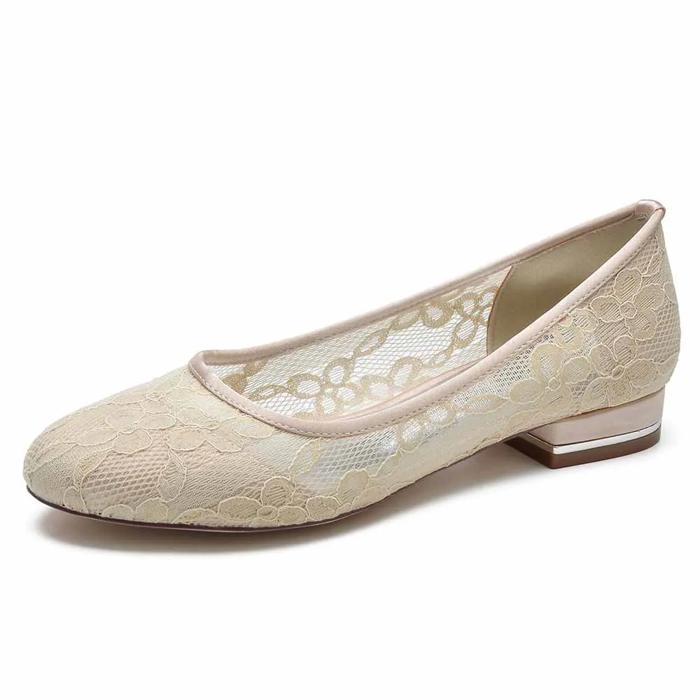 Lace Wedding Shoes comfortable event flat shoes