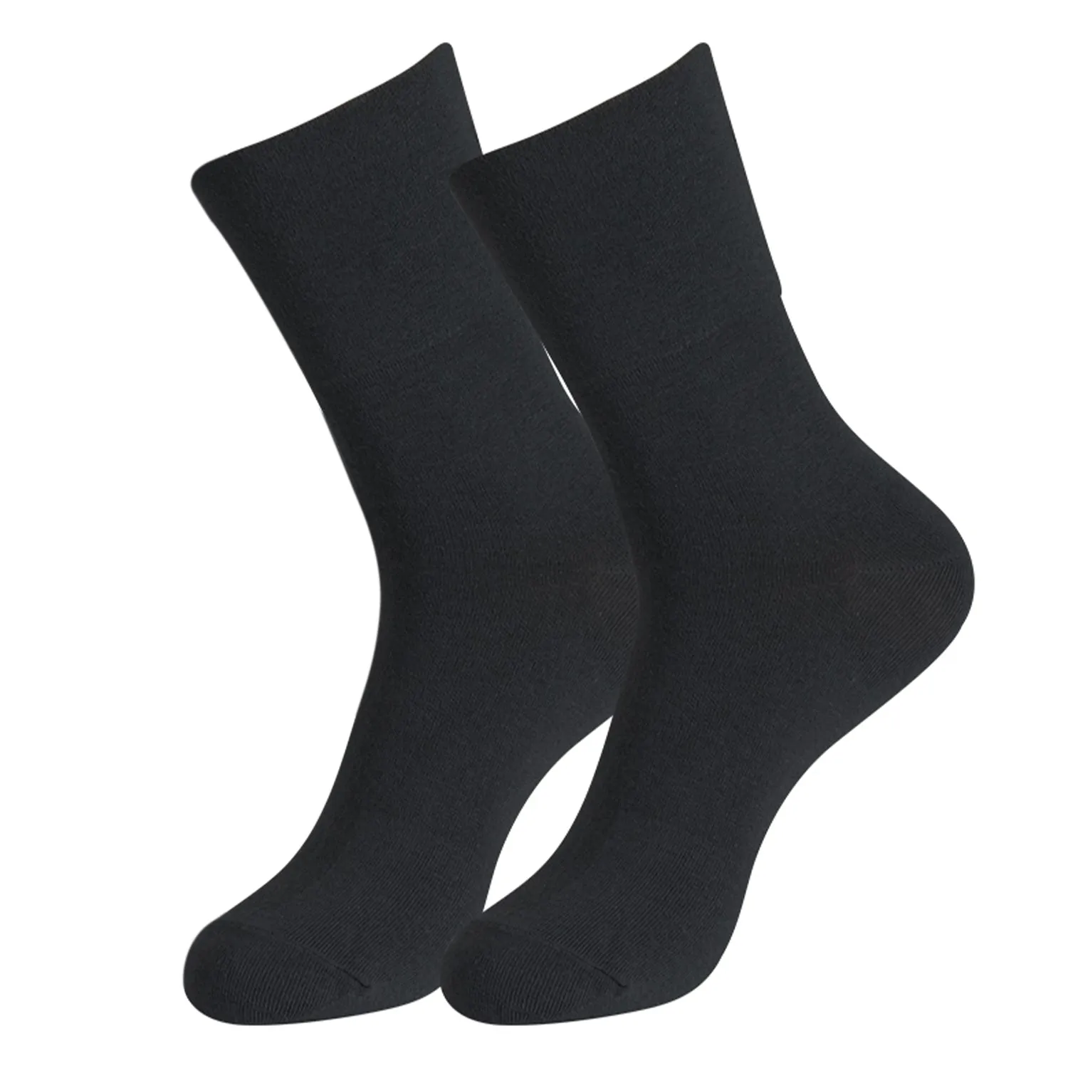 MD Cotton Non-Binding Ankle Socks for All Seasons Loose Fit Antibacterial (2 Pairs)