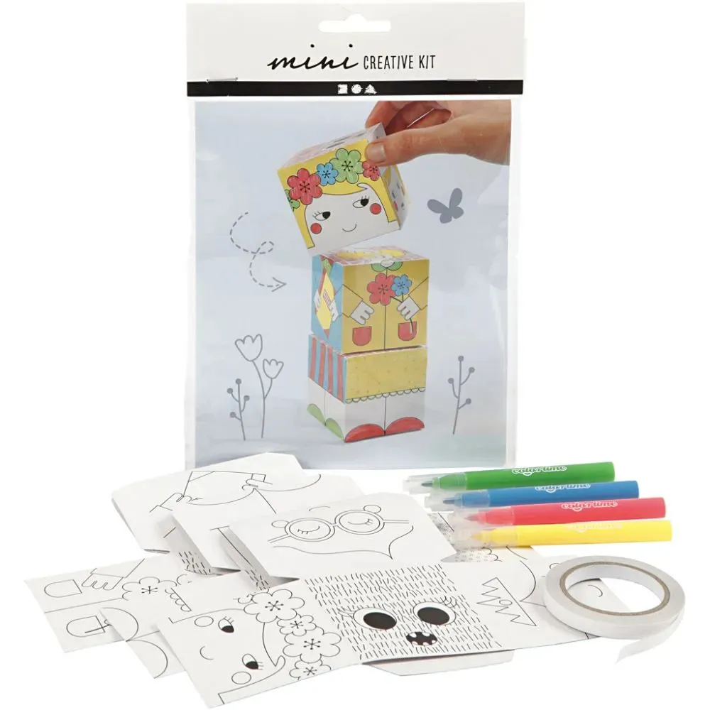 Mini Creative Children Kit Assorted Designs Stacking Moulding Christmas Filler