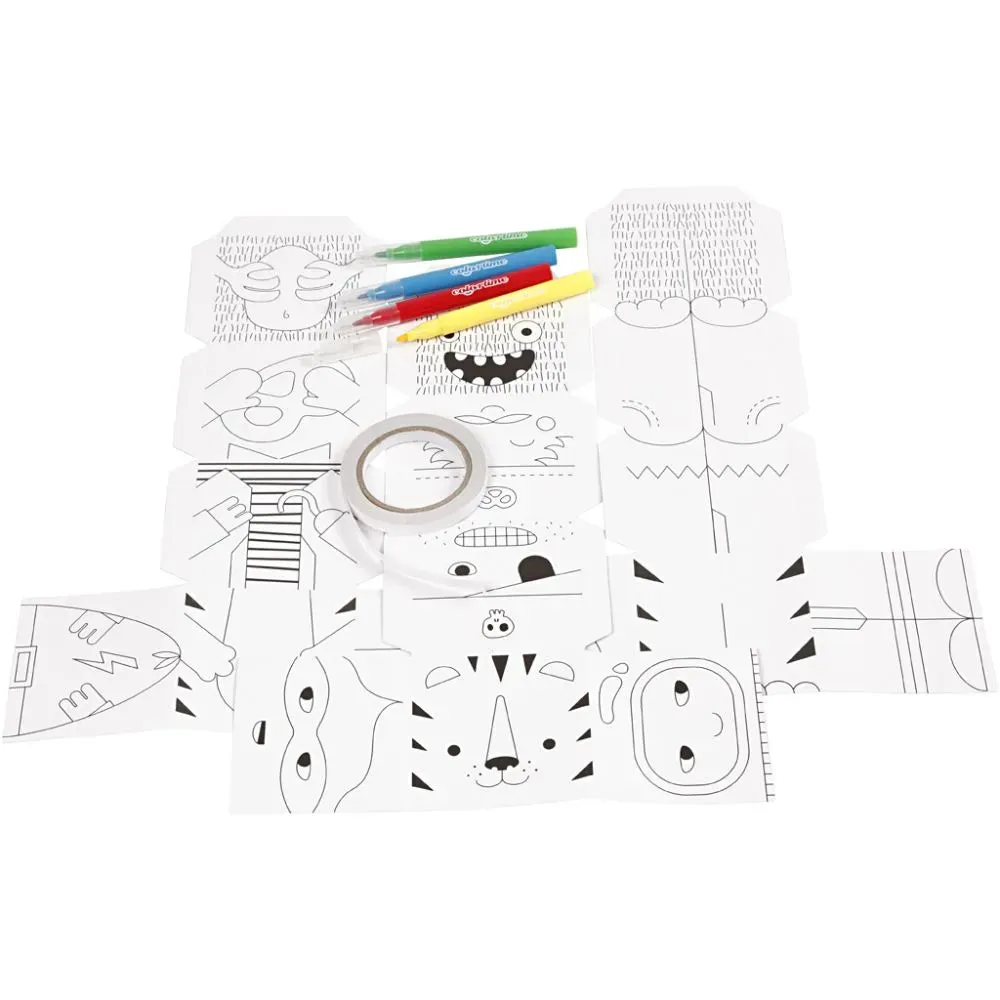 Mini Creative Children Kit Assorted Designs Stacking Moulding Christmas Filler