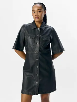 OBJScarlet PU Mini Dress