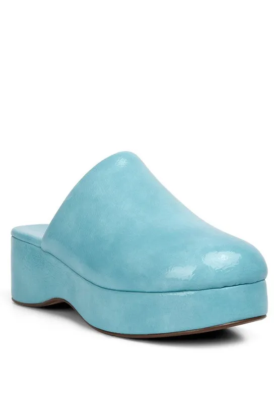 Olori Solid Platform Slip On Mules/Clogs