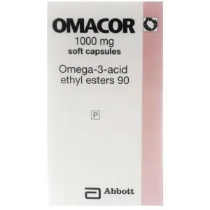 Omacor high purity 90%Omega-3-ACID 1000mg large bottle100 capsules/bottle