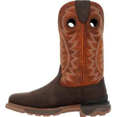 Rocky Men's Carbon 12" Square Toe WP Western Boot -Brown- RKW0415