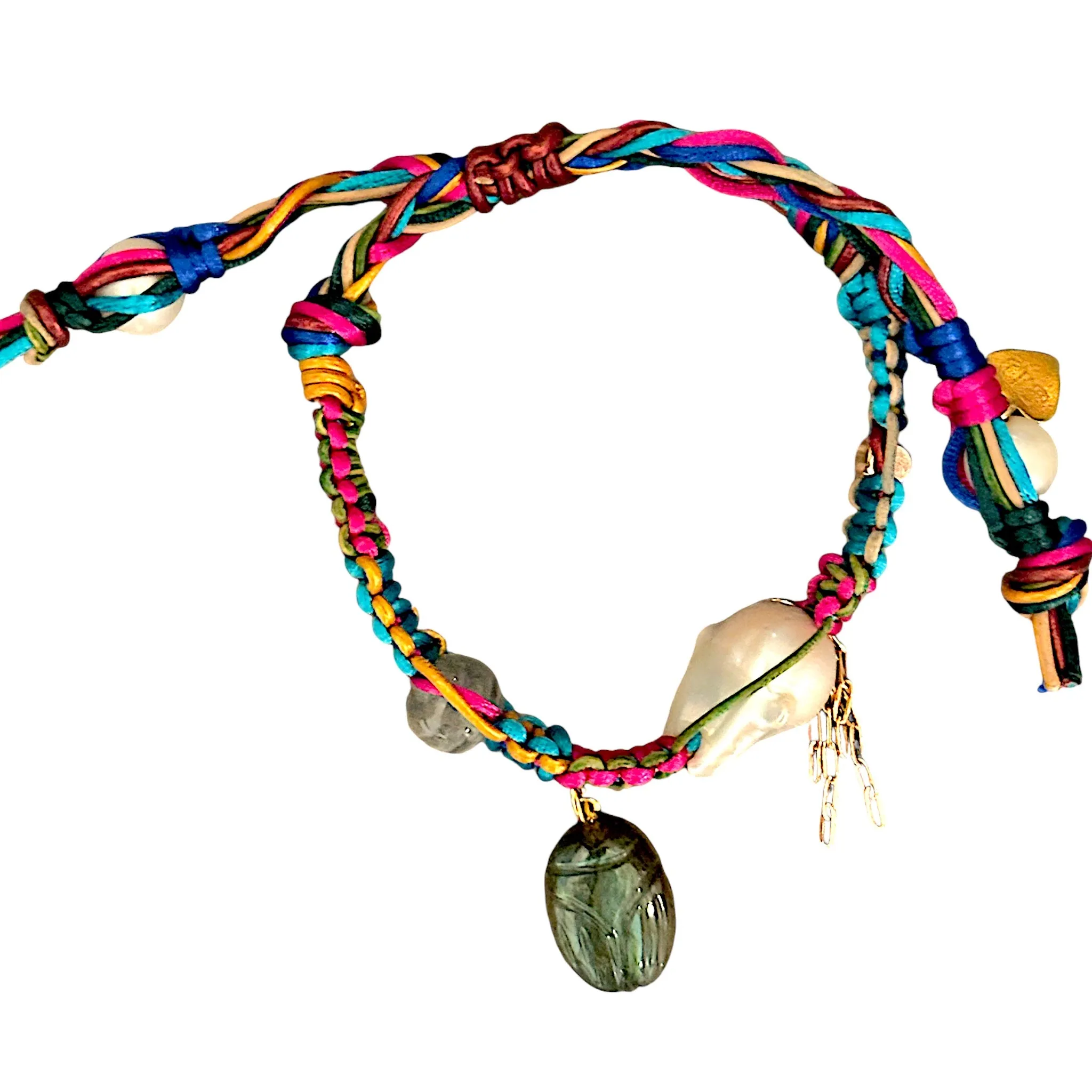 Santorini Scarab Sunset Baroque Rockstar Bracelet