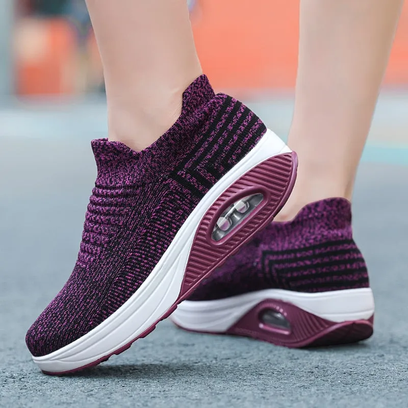 Sneakers Women Tennis Shoes Air Cushion Walking Footwear