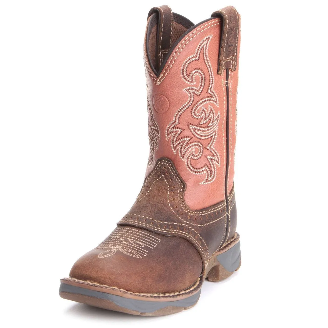 Tony Lama Children Boys Western Cowboy Boots Rust