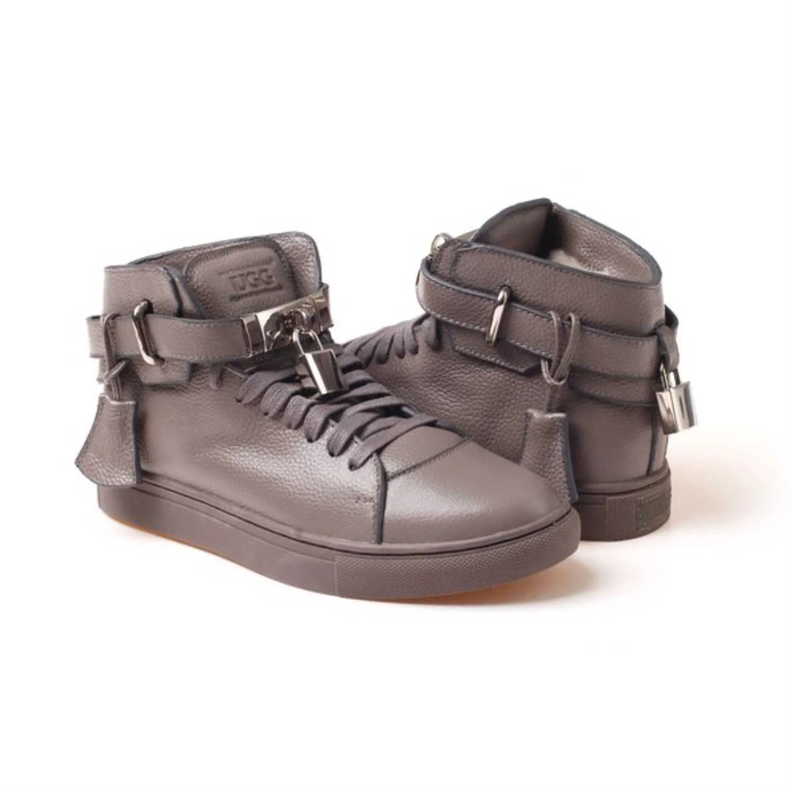 UGG OZWEAR LADIES HARPER HIGH TOP SNEAKER (WATER RESISTANT) SHEEPSKIN OB195