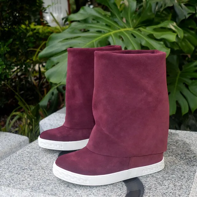 Woman Shoes Thick Sole Slip On Martin Bottine