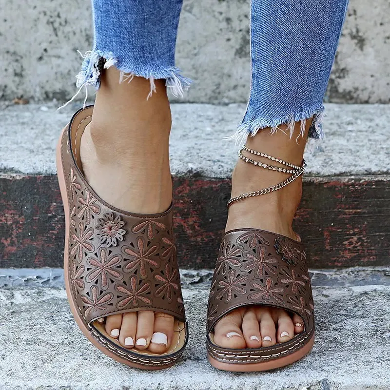 Women Wedge Sandals Premium Orthopedic Open Toe Sandals