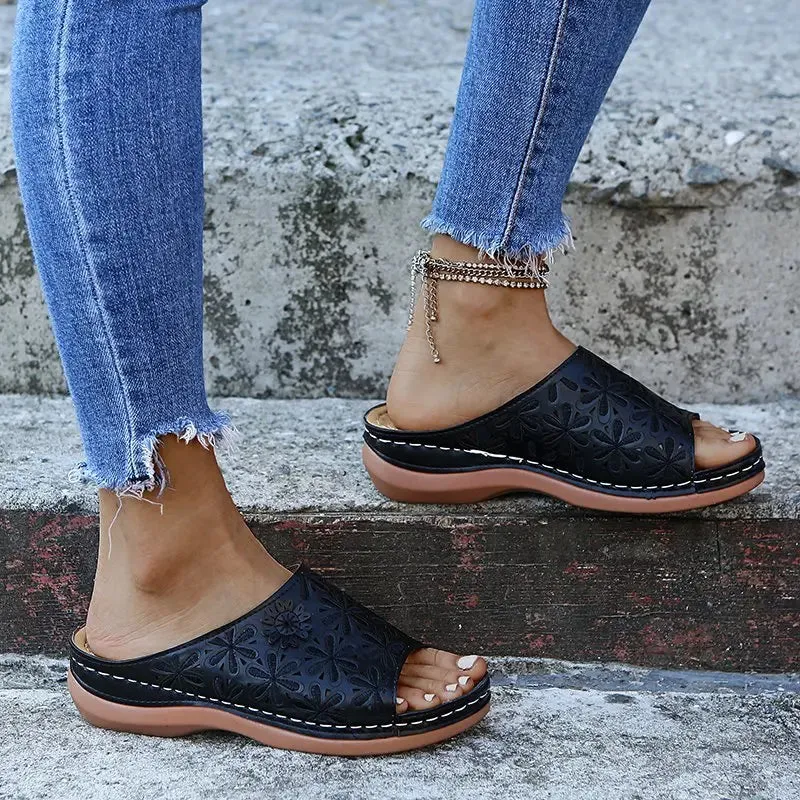 Women Wedge Sandals Premium Orthopedic Open Toe Sandals