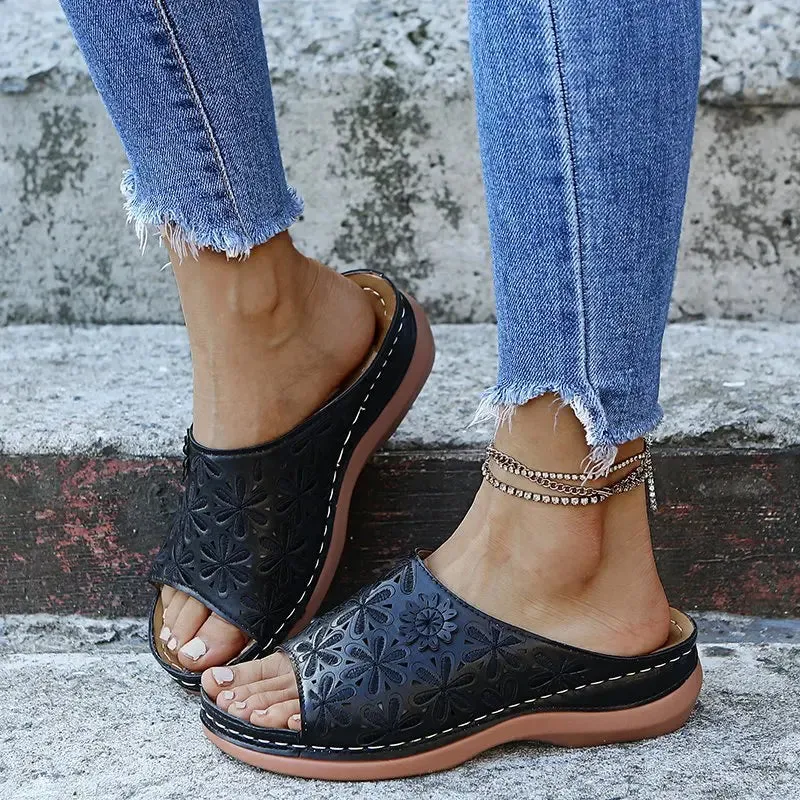 Women Wedge Sandals Premium Orthopedic Open Toe Sandals