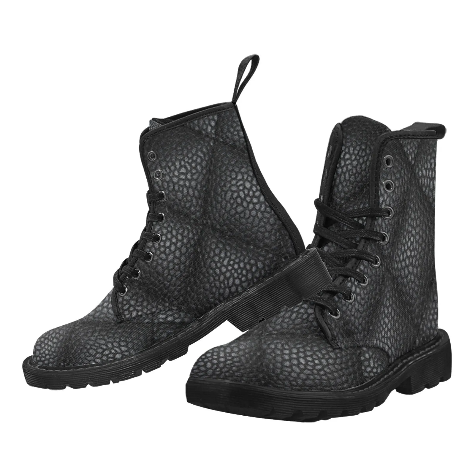 Women's Lace Up Canvas Leather 1 Boots