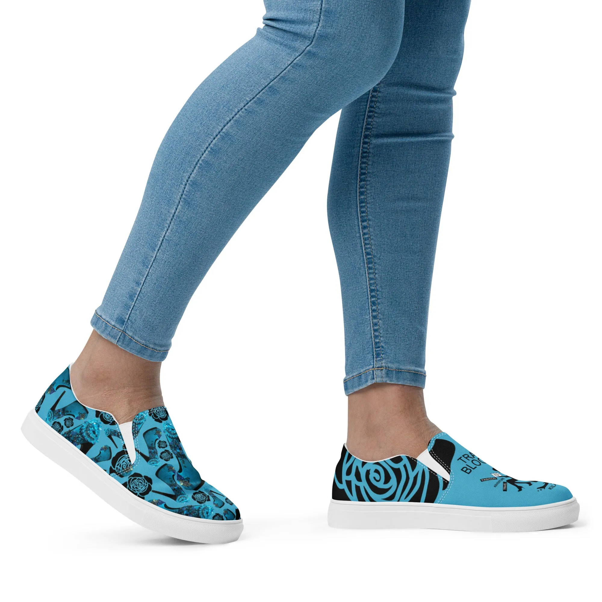 Women’s slip-on canvas shoes 'Travel blogger'